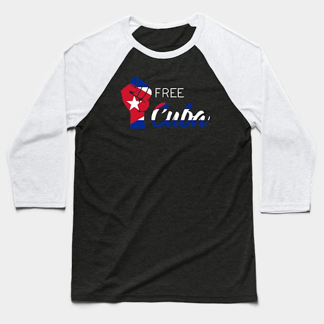 Free Cuba Baseball T-Shirt by valentinahramov